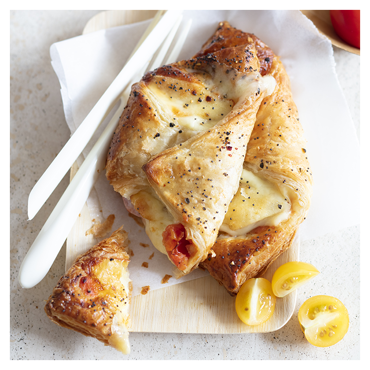 Corbeille lardons tomate jambon fromage