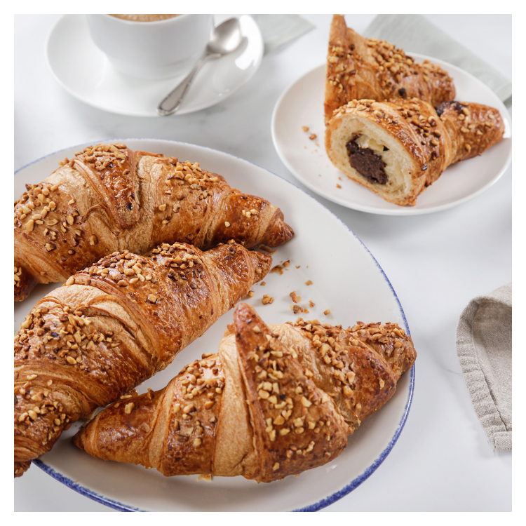 Croissant chocolate avellanas