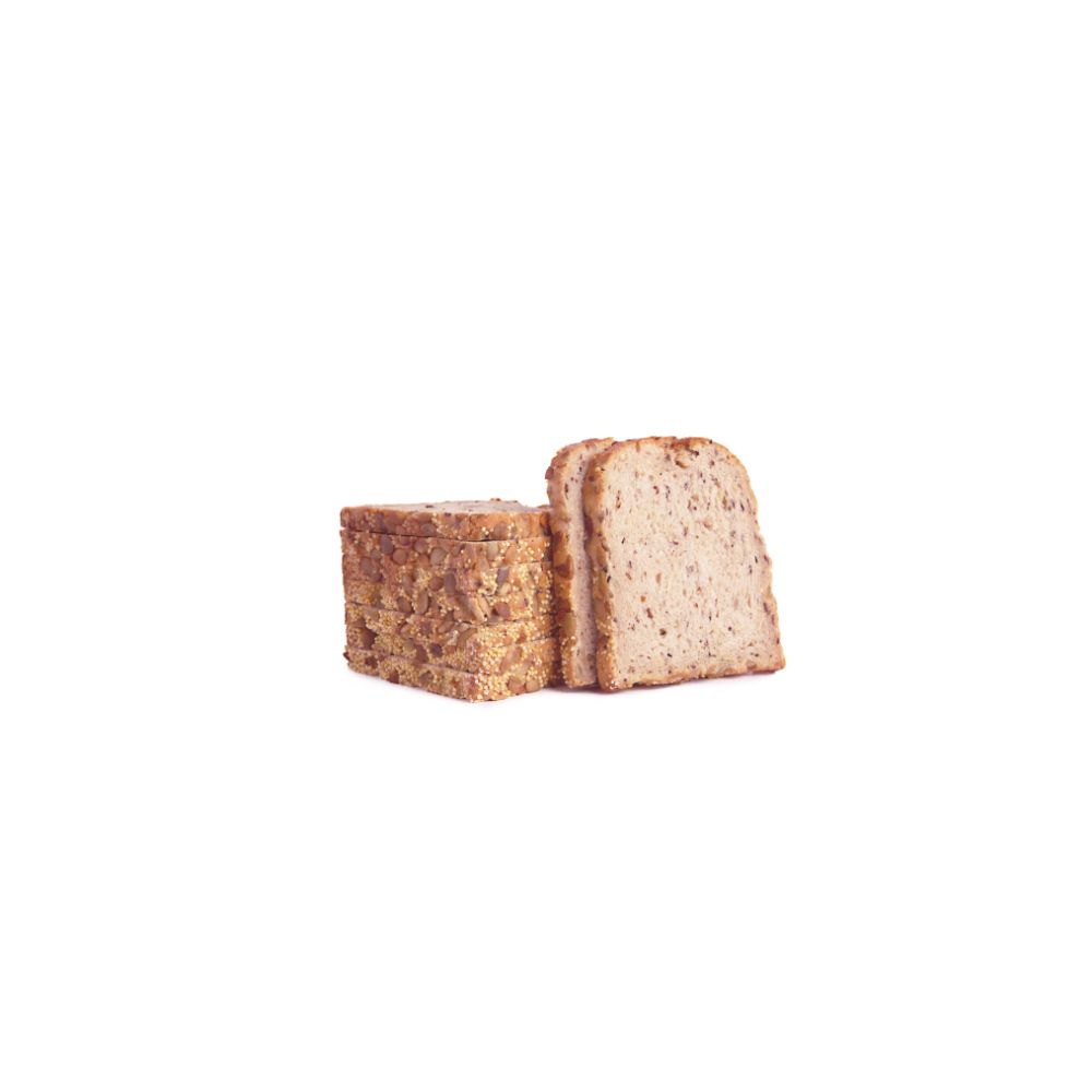 Pane in cassetta con semi e cereali pretagliato